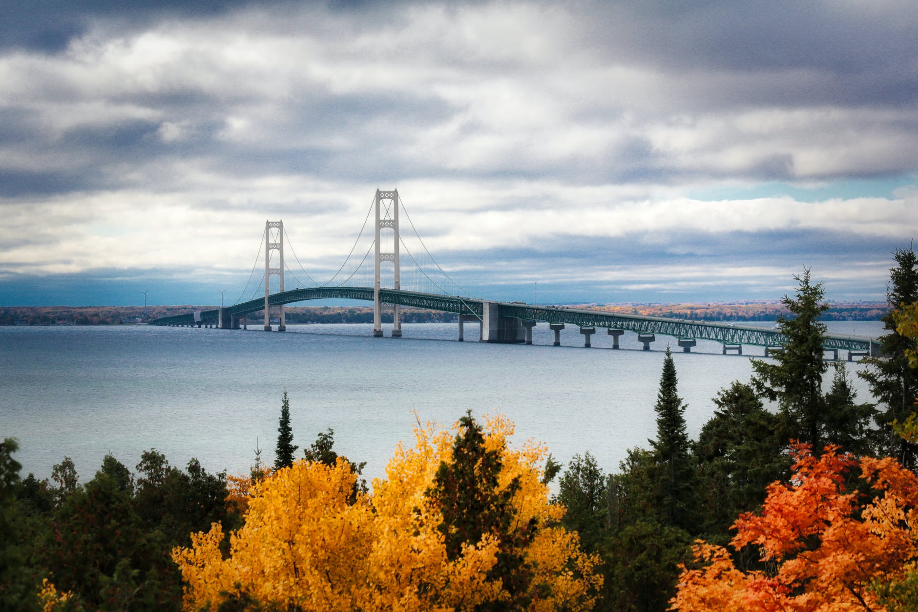 view of suspension bridge